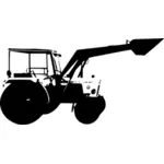 Image de silhouette de tracteur