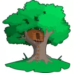 Дерево дом векторные иллюстрации