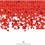 Czerwony trójkątny wzór
