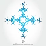 Tribal cross vector image