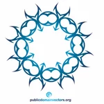 Tribal design element vector