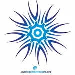 Tribal star vector element