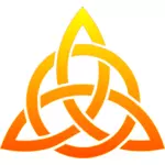 Shiny Celtic knot vector image