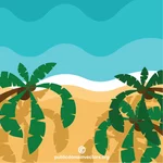 Tropická ostrovní pláž