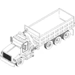 Зеленые полу грузовик векторное изображение