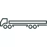 Vector illustration of towing vehicle symbol