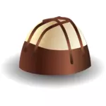 Ilustrasi lezat coklat praline