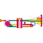 Clipart vetorial de um trompete