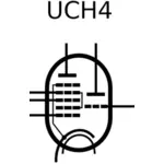 Dibujo vectorial de tubo UCH4 de radio