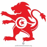 Tunisisk flagg heraldiske løve