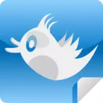 Twitter-lintukuvakkeen vektorikuva