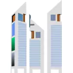 Jumeirah Emirates Tower Hotel stil vektör küçük resim oluşturma
