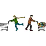 Oamenii la cumpărături
