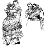Două cupluri de dans
