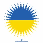 Bandera de Ucrania elemento de semitono