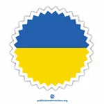 Flag of Ukraine label