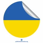 Flaga Ukrainy peeling naklejki