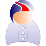 Illustrazione vettoriale del simbolo maschile utente
