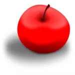 Rött äpple vektorbild
