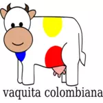 कोलम्बियाई गाय वेक्टर क्लिप आर्ट