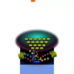 Imagem vetorial de atirador de gráficos do jogo de computador