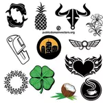 Set of images in public domain