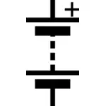 IEC Multi-komórka pobicie styl symbol wektor rysunek