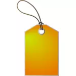 Clip art wektor z pomarańczowym tle cena tag