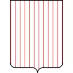 Um escudo com padrão de linha