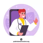 שיחת וידאו עם רופא