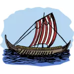 维京人的船图像