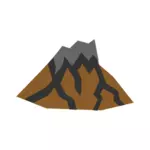 Вулкан Векторный рисунок