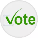 Voto em eleições ícone vector imagem