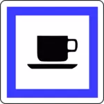 Simbol istirahat dan kopi