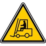 Gabelstapler Bio-Hazard Warning Sign-Vektor-Bild