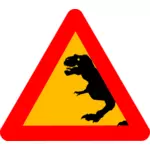 Símbolo de aviso Tyrannosaurus Rex
