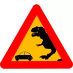 Advarsel Tyrannosaurus Rex vektor image