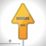 Varning tecken pilformen