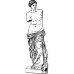 Staty av Afrodite vektorgrafik