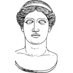 वेक्टर Hera के सिर का चित्रण