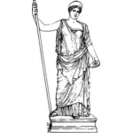 Hera'nın heykel vektör görüntü