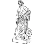 Векторное изображение греческого бога