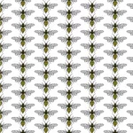 Naadloze patroon met wespen