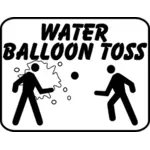 Segni di palloncino d'acqua