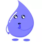 Kapka vody fialová