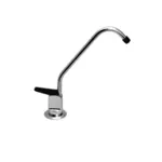 Photorealistic water tap in grayscale vector image