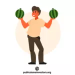 Penjual semangka