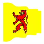 Zuid Hollandin aaltoileva lippu