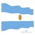 Falisty flaga Argentyny