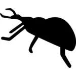Weevil silhouette vector graphics
